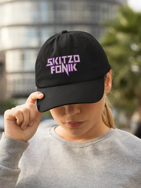 BLACK HAT w/ PURPLE WHITE LOGO