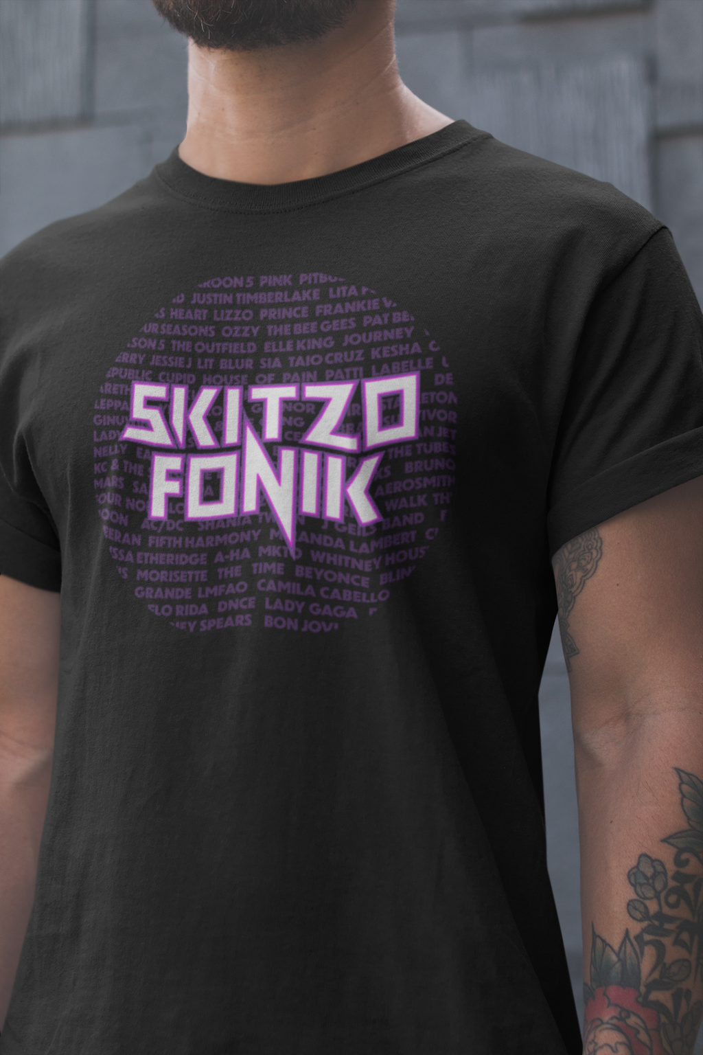 BACK IN STOCK - SPECIAL EDITION - BLACK T-SHIRT w/ PURPLE PINK & WHITE LOGO