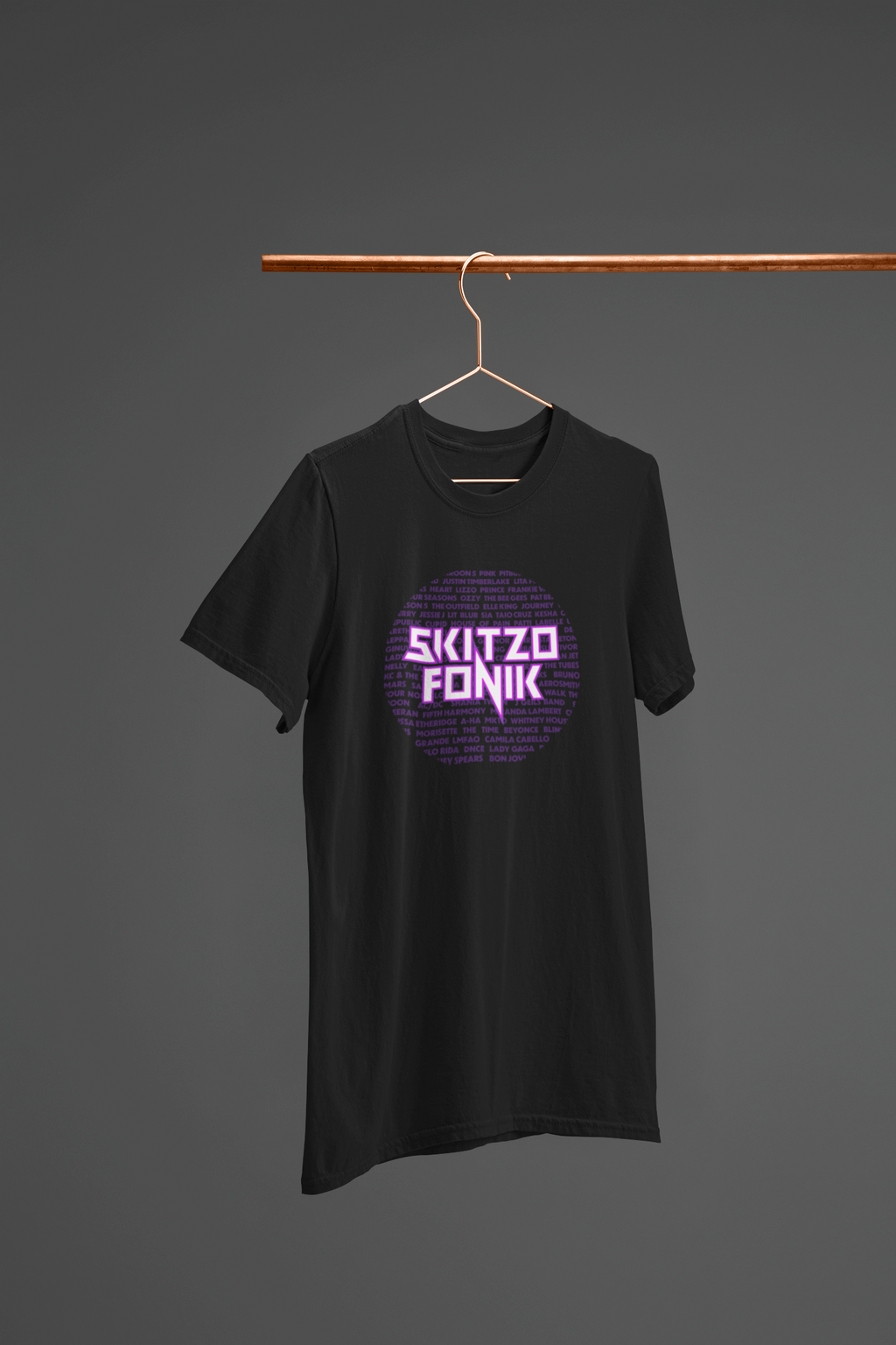 BACK IN STOCK - SPECIAL EDITION - BLACK T-SHIRT w/ PURPLE PINK & WHITE LOGO