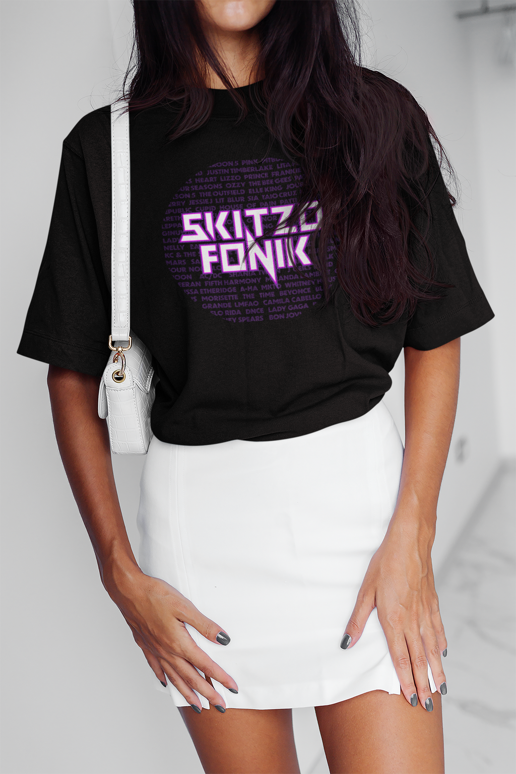 BACK IN STOCK - SPECIAL EDITION - BLACK T-SHIRT w/ PURPLE PINK & WHITE LOGO